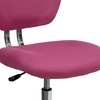 image:imageFlash Furniture Beverly MidBack Swivel Mesh Office Chair with Padded Seat HeightAdjustable Ergonomic Padded Office Desk Chair BlackChromePink