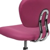 image:imageFlash Furniture Beverly MidBack Swivel Mesh Office Chair with Padded Seat HeightAdjustable Ergonomic Padded Office Desk Chair BlackChromePink