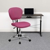 image:imageFlash Furniture Beverly MidBack Swivel Mesh Office Chair with Padded Seat HeightAdjustable Ergonomic Padded Office Desk Chair BlackChromePink