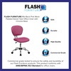 image:imageFlash Furniture Beverly MidBack Swivel Mesh Office Chair with Padded Seat HeightAdjustable Ergonomic Padded Office Desk Chair BlackChromePink