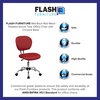 image:imageFlash Furniture Beverly MidBack Swivel Mesh Office Chair with Padded Seat HeightAdjustable Ergonomic Padded Office Desk Chair BlackChromeRed