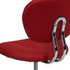 image:imageFlash Furniture Beverly MidBack Swivel Mesh Office Chair with Padded Seat HeightAdjustable Ergonomic Padded Office Desk Chair BlackChromeRed