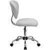 image:imageFlash Furniture Beverly MidBack Swivel Mesh Office Chair with Padded Seat HeightAdjustable Ergonomic Padded Office Desk Chair BlackChromeWhite
