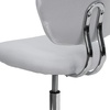 image:imageFlash Furniture Beverly MidBack Swivel Mesh Office Chair with Padded Seat HeightAdjustable Ergonomic Padded Office Desk Chair BlackChromeWhite