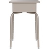image:imageFlash Furniture Billie Student Desk  Gray Open Front Metal School Desk  24W x 18D Adjustable Height Durable Desk for School or Remote Learning Set of 5Gray GraniteSilver