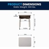 image:imageFlash Furniture Billie Student Desk  Gray Open Front Metal School Desk  24W x 18D Adjustable Height Durable Desk for School or Remote Learning Set of 5Gray GraniteSilver
