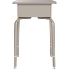 image:imageFlash Furniture Billie Student Desk  Gray Open Front Metal School Desk  24W x 18D Adjustable Height Durable Desk for School or Remote Learning Set of 5Gray GraniteSilver