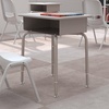 image:imageFlash Furniture Billie Student Desk  Gray Open Front Metal School Desk  24W x 18D Adjustable Height Durable Desk for School or Remote Learning Set of 5Gray GraniteSilver