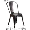 image:imageFlash Furniture Blake Commercial Grade 4 Pack Distressed Orange Metal IndoorOutdoor Stackable ChairBlackantique Gold