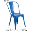 image:imageFlash Furniture Blake Commercial Grade 4 Pack Distressed Orange Metal IndoorOutdoor Stackable ChairBlue