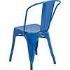 image:imageFlash Furniture Blake Commercial Grade 4 Pack Distressed Orange Metal IndoorOutdoor Stackable ChairBlue