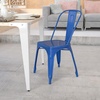 image:imageFlash Furniture Blake Commercial Grade 4 Pack Distressed Orange Metal IndoorOutdoor Stackable ChairBlue