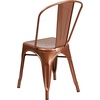 image:imageFlash Furniture Blake Commercial Grade 4 Pack Distressed Orange Metal IndoorOutdoor Stackable ChairCopper