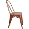 image:imageFlash Furniture Blake Commercial Grade 4 Pack Distressed Orange Metal IndoorOutdoor Stackable ChairCopper