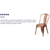 image:imageFlash Furniture Blake Commercial Grade 4 Pack Distressed Orange Metal IndoorOutdoor Stackable ChairCopper
