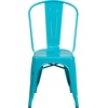 image:imageFlash Furniture Blake Commercial Grade 4 Pack Distressed Orange Metal IndoorOutdoor Stackable ChairCrystal Tealblue