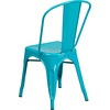 image:imageFlash Furniture Blake Commercial Grade 4 Pack Distressed Orange Metal IndoorOutdoor Stackable ChairCrystal Tealblue