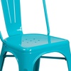 image:imageFlash Furniture Blake Commercial Grade 4 Pack Distressed Orange Metal IndoorOutdoor Stackable ChairCrystal Tealblue