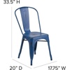 image:imageFlash Furniture Blake Commercial Grade 4 Pack Distressed Orange Metal IndoorOutdoor Stackable ChairDistressed Antique Blue