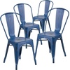 image:imageFlash Furniture Blake Commercial Grade 4 Pack Distressed Orange Metal IndoorOutdoor Stackable ChairDistressed Antique Blue