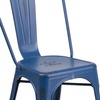 image:imageFlash Furniture Blake Commercial Grade 4 Pack Distressed Orange Metal IndoorOutdoor Stackable ChairDistressed Antique Blue