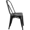 image:imageFlash Furniture Blake Commercial Grade 4 Pack Distressed Orange Metal IndoorOutdoor Stackable ChairDistressed Black