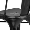 image:imageFlash Furniture Blake Commercial Grade 4 Pack Distressed Orange Metal IndoorOutdoor Stackable ChairDistressed Black
