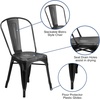 image:imageFlash Furniture Blake Commercial Grade 4 Pack Distressed Orange Metal IndoorOutdoor Stackable ChairDistressed Black
