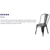 image:imageFlash Furniture Blake Commercial Grade 4 Pack Distressed Orange Metal IndoorOutdoor Stackable ChairDistressed Black