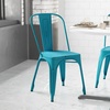 image:imageFlash Furniture Blake Commercial Grade 4 Pack Distressed Orange Metal IndoorOutdoor Stackable ChairDistressed Blue