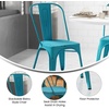 image:imageFlash Furniture Blake Commercial Grade 4 Pack Distressed Orange Metal IndoorOutdoor Stackable ChairDistressed Blue