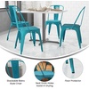 image:imageFlash Furniture Blake Commercial Grade 4 Pack Distressed Orange Metal IndoorOutdoor Stackable ChairDistressed Blue