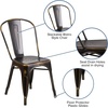 image:imageFlash Furniture Blake Commercial Grade 4 Pack Distressed Orange Metal IndoorOutdoor Stackable ChairDistressed Copper