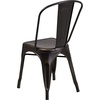 image:imageFlash Furniture Blake Commercial Grade 4 Pack Distressed Orange Metal IndoorOutdoor Stackable ChairDistressed Copper