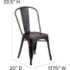 image:imageFlash Furniture Blake Commercial Grade 4 Pack Distressed Orange Metal IndoorOutdoor Stackable ChairDistressed Copper
