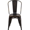 image:imageFlash Furniture Blake Commercial Grade 4 Pack Distressed Orange Metal IndoorOutdoor Stackable ChairDistressed Copper