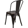 image:imageFlash Furniture Blake Commercial Grade 4 Pack Distressed Orange Metal IndoorOutdoor Stackable ChairDistressed Copper