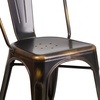 image:imageFlash Furniture Blake Commercial Grade 4 Pack Distressed Orange Metal IndoorOutdoor Stackable ChairDistressed Copper
