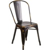 image:imageFlash Furniture Blake Commercial Grade 4 Pack Distressed Orange Metal IndoorOutdoor Stackable ChairDistressed Copper
