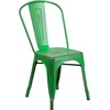 image:imageFlash Furniture Blake Commercial Grade 4 Pack Distressed Orange Metal IndoorOutdoor Stackable ChairDistressed Green