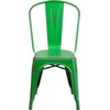 image:imageFlash Furniture Blake Commercial Grade 4 Pack Distressed Orange Metal IndoorOutdoor Stackable ChairDistressed Green