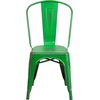 image:imageFlash Furniture Blake Commercial Grade 4 Pack Distressed Orange Metal IndoorOutdoor Stackable ChairDistressed Green