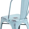 image:imageFlash Furniture Blake Commercial Grade 4 Pack Distressed Orange Metal IndoorOutdoor Stackable ChairDistressed Greenblue