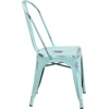 image:imageFlash Furniture Blake Commercial Grade 4 Pack Distressed Orange Metal IndoorOutdoor Stackable ChairDistressed Greenblue