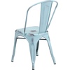 image:imageFlash Furniture Blake Commercial Grade 4 Pack Distressed Orange Metal IndoorOutdoor Stackable ChairDistressed Greenblue