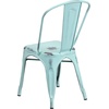 image:imageFlash Furniture Blake Commercial Grade 4 Pack Distressed Orange Metal IndoorOutdoor Stackable ChairDistressed Greenblue