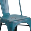 image:imageFlash Furniture Blake Commercial Grade 4 Pack Distressed Orange Metal IndoorOutdoor Stackable ChairDistressed Kelly Blueteal