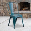 image:imageFlash Furniture Blake Commercial Grade 4 Pack Distressed Orange Metal IndoorOutdoor Stackable ChairDistressed Kelly Blueteal