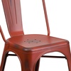 image:imageFlash Furniture Blake Commercial Grade 4 Pack Distressed Orange Metal IndoorOutdoor Stackable ChairDistressed Kelly Red