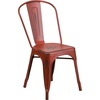 image:imageFlash Furniture Blake Commercial Grade 4 Pack Distressed Orange Metal IndoorOutdoor Stackable ChairDistressed Kelly Red